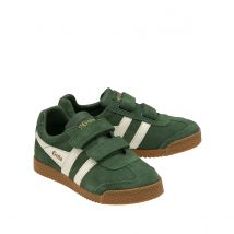 Gola Baskets In Pelle Harrier Strap Verde Bambino Taglie 27
