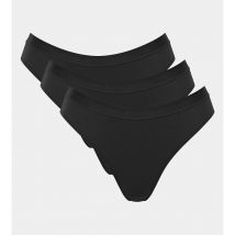 Sloggi Confezione Da 3 Slip Brasiliano Vita Alta Go Casual Nero Donna Taglie M