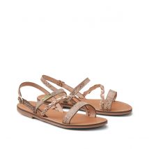 Les Tropeziennes Par M Belarbi Sandali Pelle Batresse Beige Donna Taglie 38
