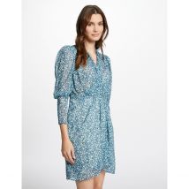 Morgan Abito Corto, Stampa Astratta Blu Donna Taglie 42 (FR) - 46 (IT)