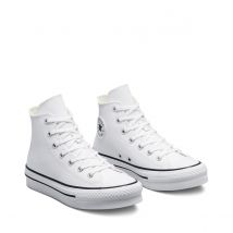 Converse Baskets All Star Eva Lift Foundation Leather Bianco Bambina Taglie 39