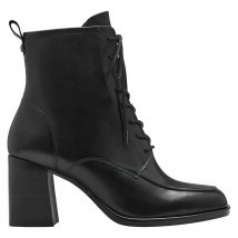Tamaris Stivaletti Lacci E Tacco, Pelle Nero Donna Taglie 37