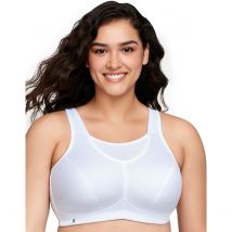 Glamorise Reggiseno Sportivo, Senza Ferretti Bianco Donna Taglie 8 G