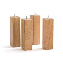 Am.pm Confezione Da 4 Piedini Per Rete Quadrati, Haquin Marrone Taglie 15 cm