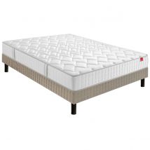 Epeda Set Materasso A Molle L'illustre + Rete Grigio Taglie 120 x 190 cm