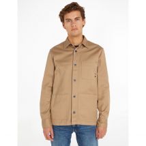 Tommy Hilfiger Sovracamicia Spessa In Twill Marrone Uomo Taglie XL
