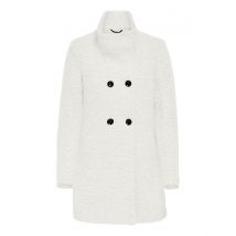 Only Petite Cappotto Con Collo Alto Bianco Donna Taglie S