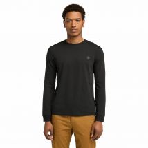 Timberland T-shirt Girocollo A Maniche Lunghe Slim Nero Uomo Taglie M
