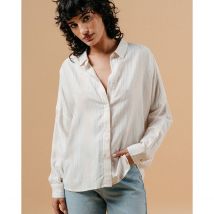 Grace And Mila Camicia Rigata Marie Beige Donna Taglie S/M