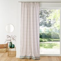 Jamini X La Redoute Interieurs Tenda Con Laccetti Cotone, Ditsy Beige Taglie 260 x 110 cm