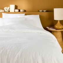 La Redoute Interieurs Copripiumone Vegetale Jacquard Cotone, Miren Bianco Taglie 240 x 220 cm