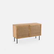 La Redoute Interieurs Mobile In Teak Massello E Vimini Intrecciato, Tekora
