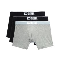 Diesel Confezione Da 3 Boxer Lunghi Tinta Unita Nero Uomo Taglie XXL