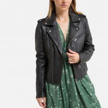 Oakwood Giubbotto Corto Asimmetrico In Pelle Boogie Nero Donna Taglie XS