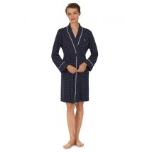 Lauren Ralph Lauren Accappatoio In Cotone Da Annodare Blu Donna Taglie S