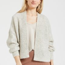 American Vintage Cardigan Aperto Collo A Scialle East Beige Donna Taglie XS/S
