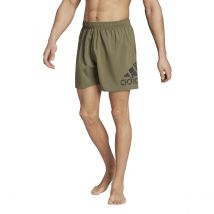 Adidas Performance Shorts Da Bagno Taglio Corto Big Logo Verde Uomo Taglie M