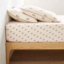 La Redoute Interieurs Lenzuolo Con Angoli Garza Di Cotone Balza 30 Cm, Emeline Altro Taglie 160 x 200 cm
