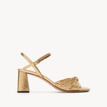 Rivecour Sandali Con Tacco N°640, Pelle Oro Donna Taglie 39