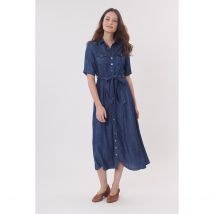 Derhy Abito Chemisier Santamonica Blu Donna Taglie L