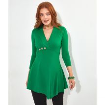 Joe Browns Tunica Scollo Incrociato Verde Donna Taglie 44 (IT) - 40 (FR)