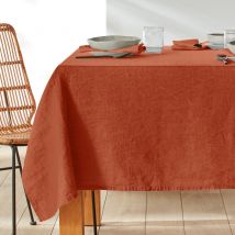 La Redoute Interieurs Tovaglia Lino Lavato, Victorine Marrone Taglie 170 x 300 cm