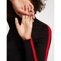 Morgan Pull Maglia Fine Collo A Dolcevita Maniche Lunghe Nero Donna Taglie M