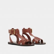Jonak Sandali Bassi In Pelle Whisper Marrone Donna Taglie 41