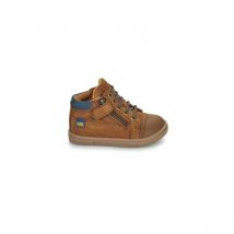 Gbb Sneakers Alte In Pelle Genin Marrone Bambino Taglie 24