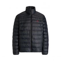 Polo Ralph Lauren Piumino Leggero Cerniera Collo Alto Terra Nero Uomo Taglie L