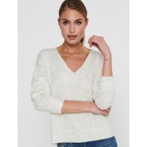 Jdy Pull Con Scollo A V, Maglia Morbida Bianco Donna Taglie S