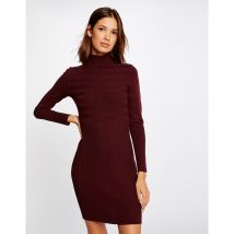 Morgan Abito Pull In Fine Maglia, Collo Alto Rosa Donna Taglie L