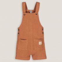 La Redoute Collections Salopette Corta A Nido D'ape Marrone Bambino Taglie 4 anni - 102 cm