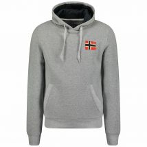 Geographical Norway Felpa Con Cappuccio Fondant Grigio Uomo Taglie XXL