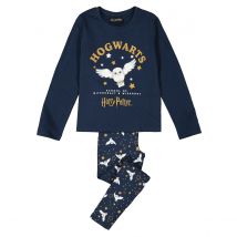 Harry Potter Pigiama Harry Potter Stampa Hedwige Blu Bambina Taglie 8 anni - 126 cm
