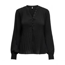 Only Blusa Fluida Plissettata Nero Donna Taglie M