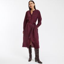 La Redoute Collections Abito Motivo Grafico, Signature Isild Marrone Donna Taglie 42 (FR) - 46 (IT)