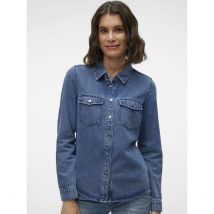 Vero Moda Camicia In Denim Blu Donna Taglie M