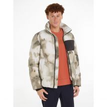 Calvin Klein Piumino Con Cerniera Stampato In Nylon Stropicciato Altro Uomo Taglie M