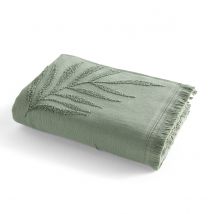 La Redoute Interieurs Maxi Telo Da Bagno Spugna Bouclé 500 G/m2, Jobe Verde Taglie 100 x 150 cm