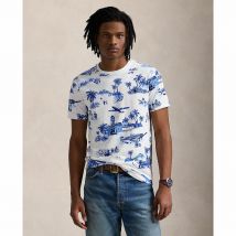 Polo Ralph Lauren T-shirt Aderente Con Orso Stampato Blu Uomo Taglie M