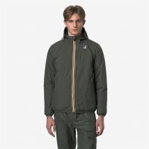 K-way Giacca A Vento Con Cappuccio Unisex Lee Claude 3.0 Warm Blu Uomo Taglie XS