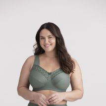 Miss Mary Of Sweden Reggiseno In Cotone, Senza Ferretti, Minimizer Verde Donna Taglie 4 C
