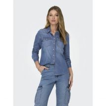 Only Camicia In Denim Blu Donna Taglie S