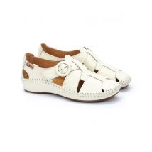 Pikolinos Sandali Chiusi In Pelle P. Vallarta Bianco Donna Taglie 38