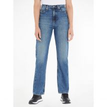 Calvin Klein Jeans Jeans Regular, Dritto Vita Alta Blu Donna Taglie W27 (US) - 40/42 (IT)