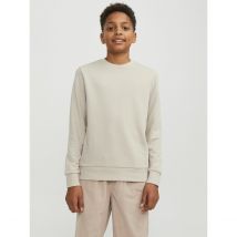 Jack & Jones Junior Felpa Scollo Rotondo Tonta Unita Beige Bambino Taglie 14 anni - 162 cm