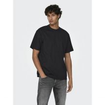 Only & Sons T-shirt Ampia Girocollo Nero Uomo Taglie XL