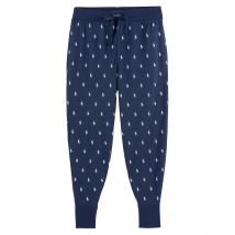 Polo Ralph Lauren Pantaloni Del Pigiama Elasticizzati Con Stampa Pony Blu Uomo Taglie XL