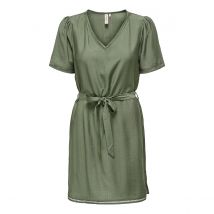 Only Tall Abito Corto, Da Annodare Verde Donna Taglie XS